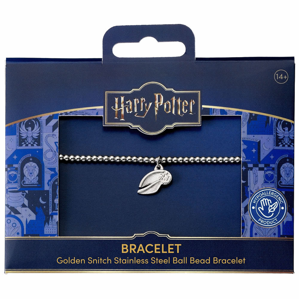 Harry Potter Stainless Steel Golden Snitch Ball Bead Bracelet HPB00019