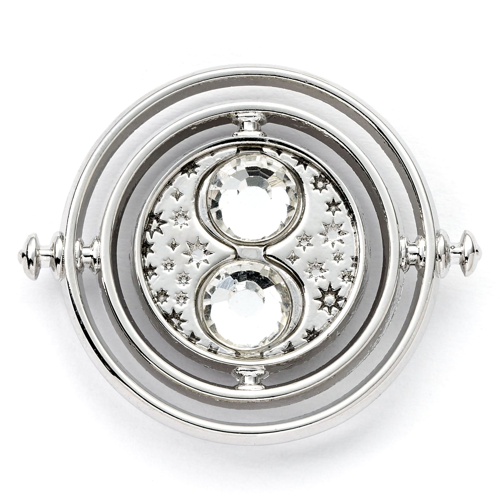 Harry Potter Time Turner Silver Tone Pin Badge HPPB0675
