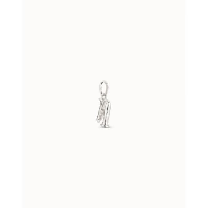 Gimme A Letter H Silver Metal Charm CHA0034MTL0000U