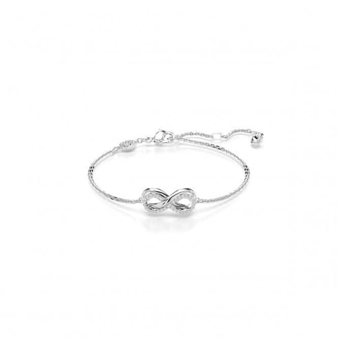 Hyperbola White Rhodium Plated Infinity Bracelet 5679664