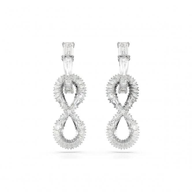 Hyperbola White Rhodium Plated Infinity Drop Earrings 5679793Swarovski5679793