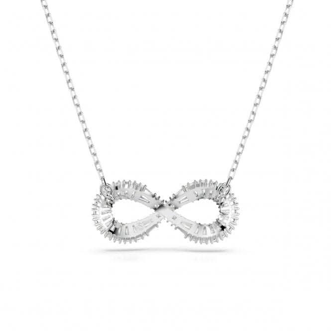 Hyperbola White Rhodium Plated Pavé Infinity Pendant 5679434Swarovski5679434