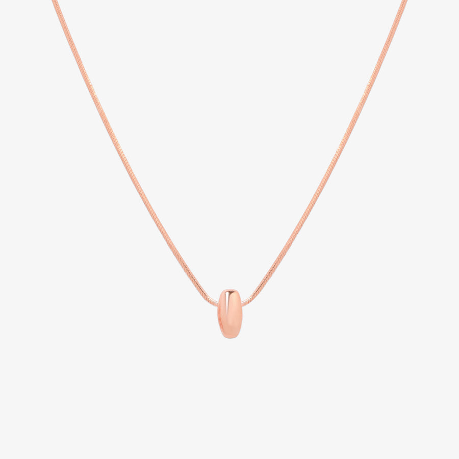 Bubble Initial Pendant Necklace