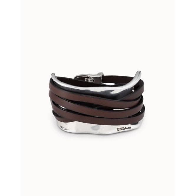 Ibiza Silver Leather Bracelet