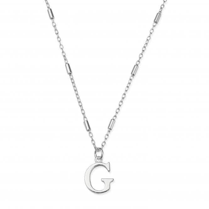 Iconic Initial G Silver Necklace SNCC4040G