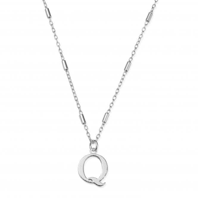 Iconic Initial Q Silver Necklace SNCC4040Q