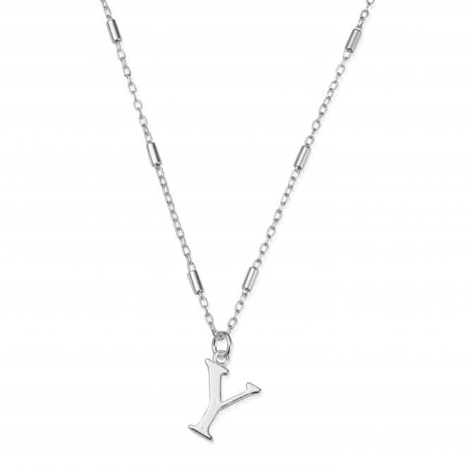 Iconic Initial Y Silver Necklace SNCC4040Y
