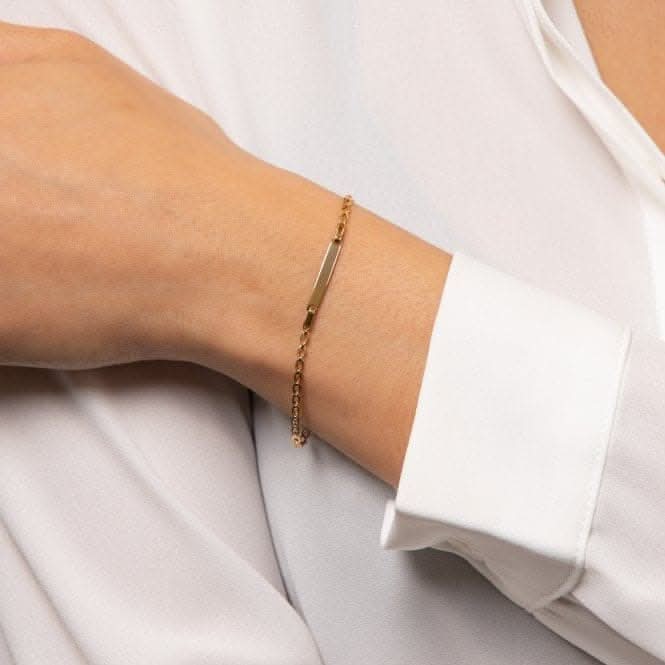 ID 9ct Yellow Gold Bracelet GB522