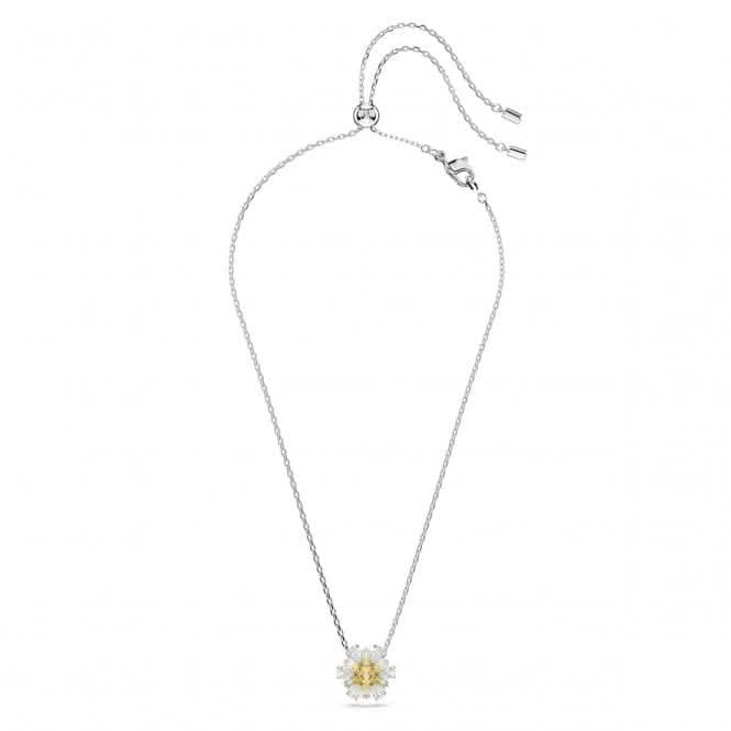 Idyllia Yellow Rhodium Plated Flower Pendant 5679939