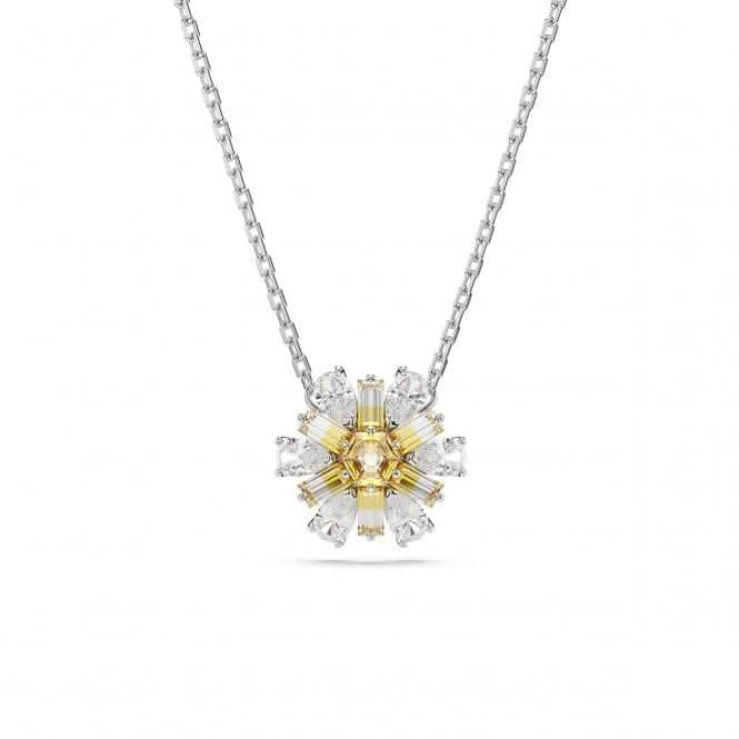 Idyllia Yellow Rhodium Plated Flower Pendant 5679939