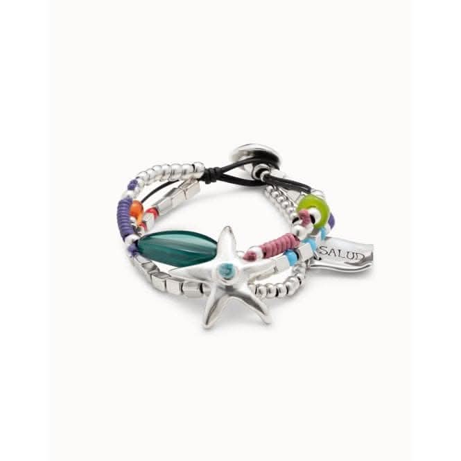 I'm Feeling Good Multicolor Crystal Artisan Glass Bracelet