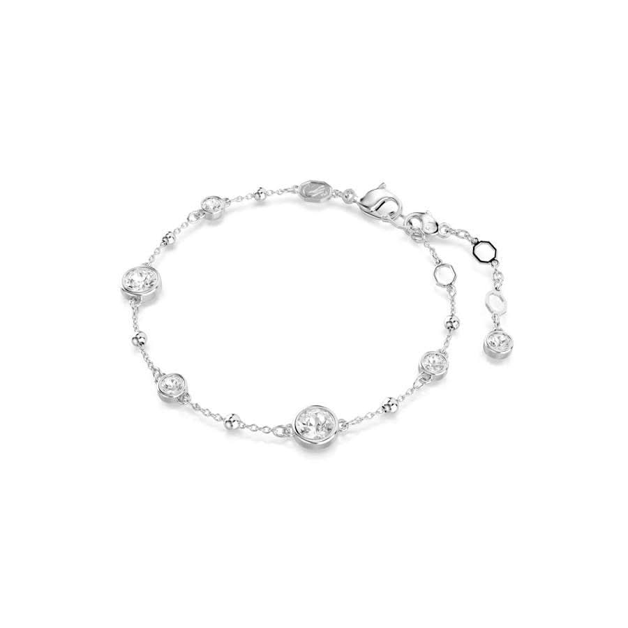 Imber Rhodium Plated White Round Cut Bracelet 5696079Swarovski5696079