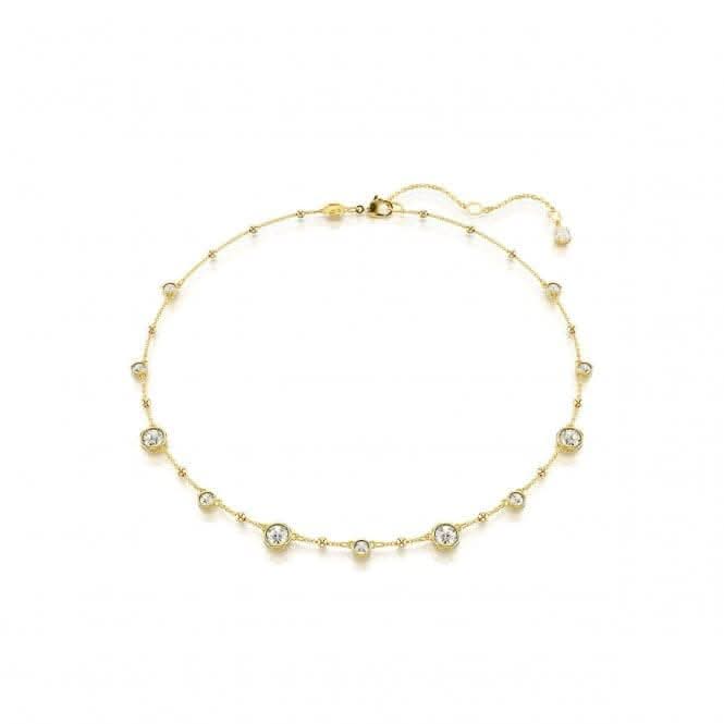 Imber Round Cut Scattered Design White Gold - tone Plated Necklace 5680090Swarovski5680090