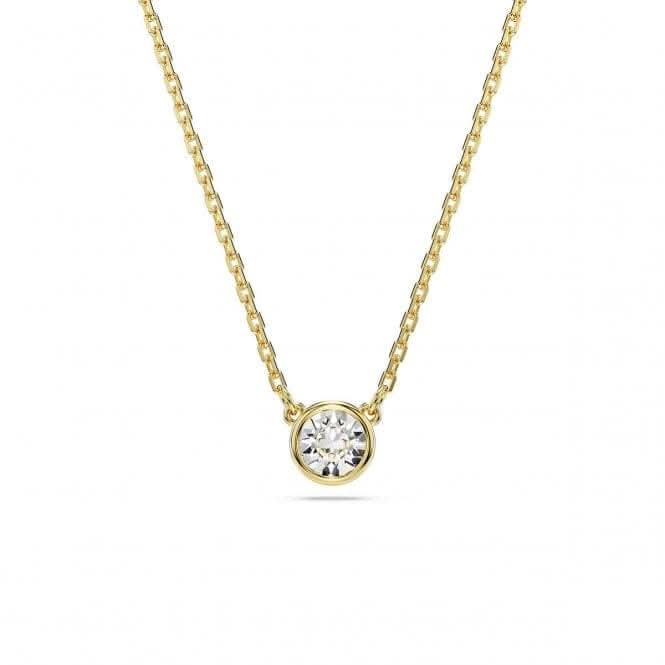 Imber Round Cut White Gold-tone Plated Pendant 5684511