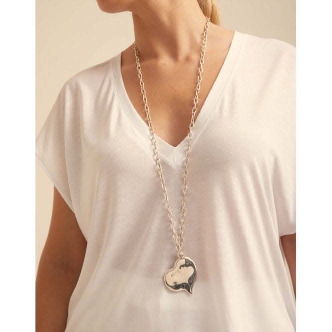 Immensity Silver Metal NecklaceUNOde50COL1711MTL0000U
