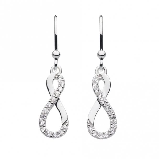 Infinity Twist Zirconia Drop Earrings 5510CZ