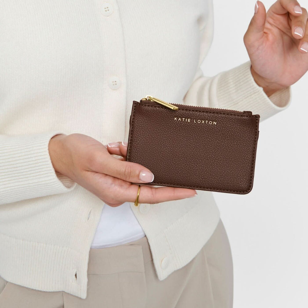 Katie Loxton Chocolate Hana Coin And Card Holder KLB3588