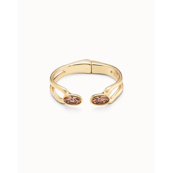 Kingdom Pink Metal Faceted Crystal BraceletUNOde50PUL2248RSAORO0M