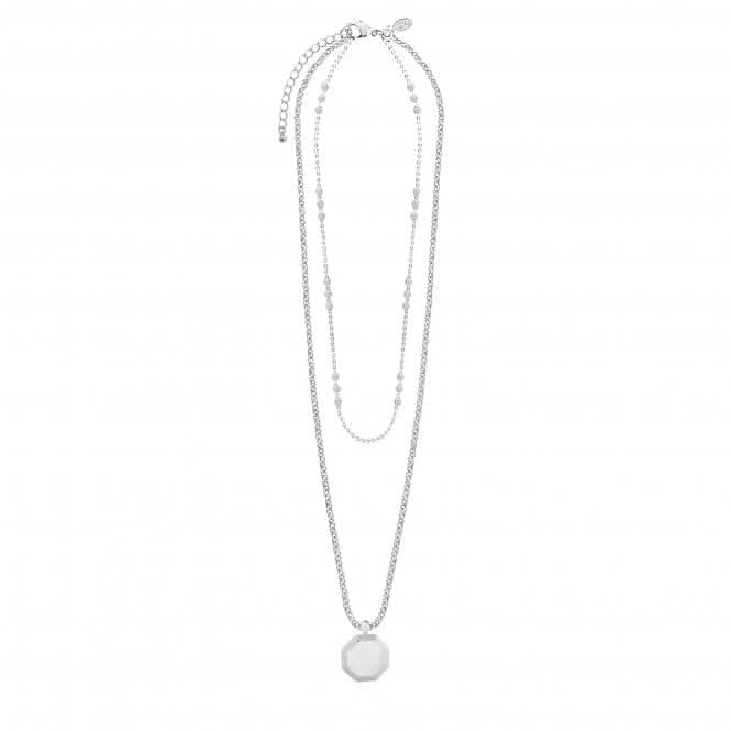 Kismet Chains Hex Silver Necklace 4814Joma Jewellery4814