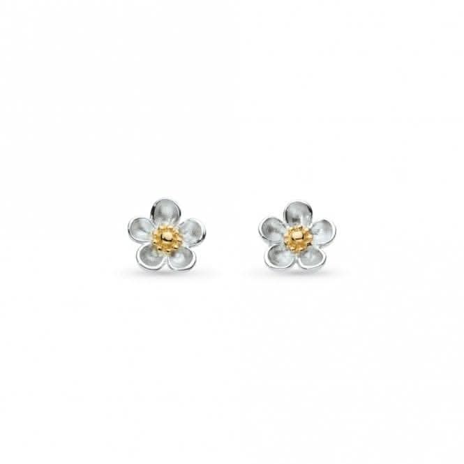 Kit Heath Blossom Wood Rose Gold Plate Stud Earrings 30305GRP
