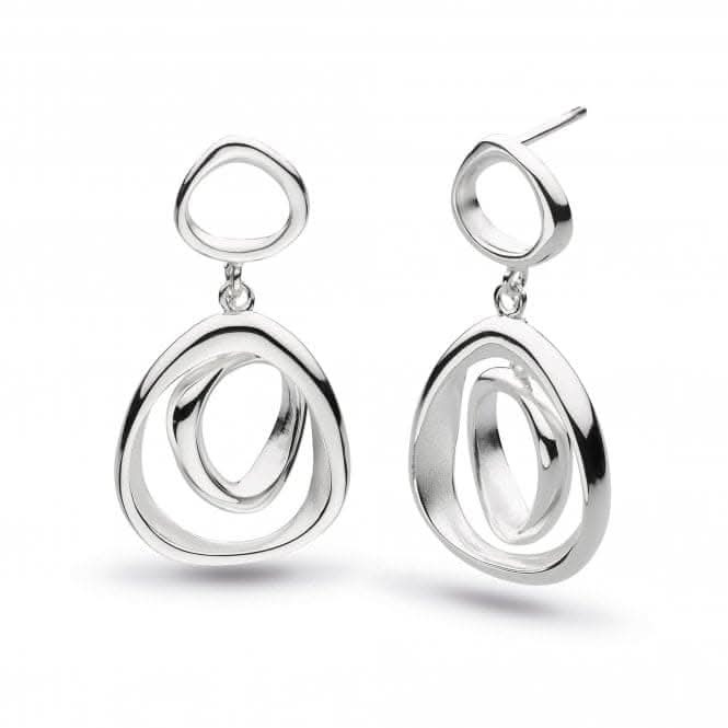 Kit Heath Coast Shore Double Link Sandblast Drop Earrings 60055SBKit Heath60055SB022