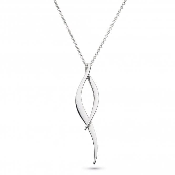 Kit Heath Entwine Twist Rhodium Plate 18" Necklace 90223RP