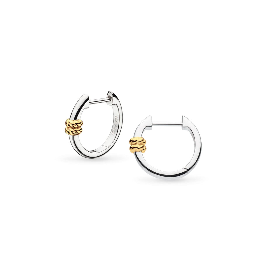 Kit Heath Marina Rope Bar Golden Hinged Hoops 61090GRP