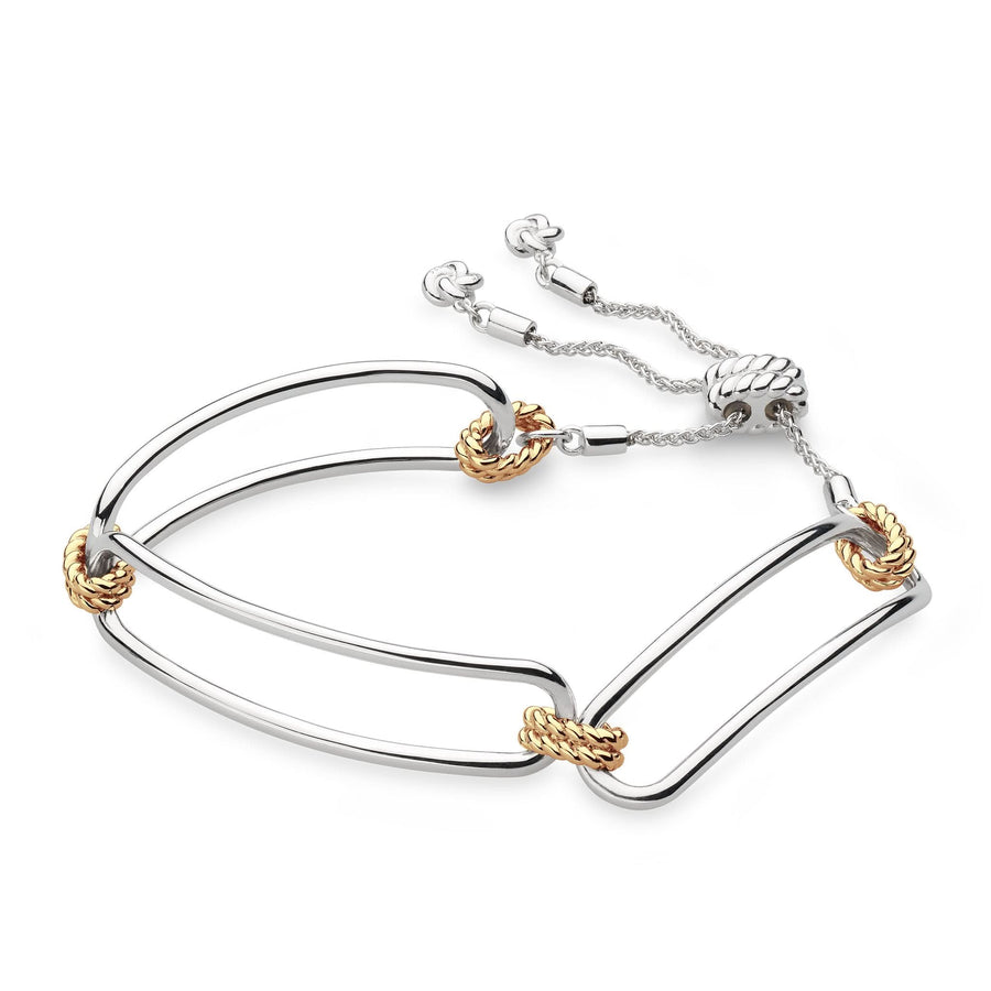 Kit Heath Marina Rope Bar Link Golden Toggle Bracelet 71091GRP