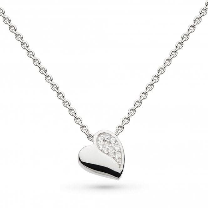 Kit Heath Miniature Sparkle Zirconia Sweet Heart 17" Necklace 90032CZ