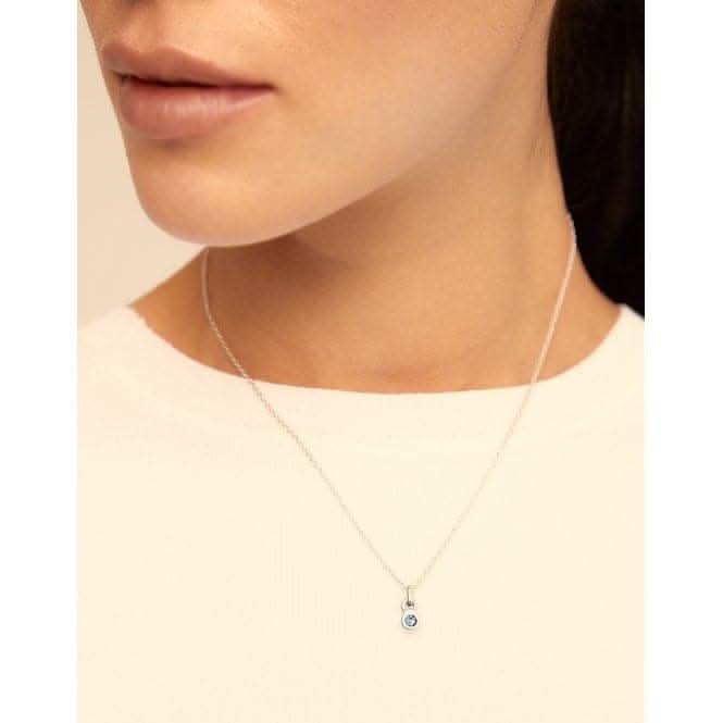 La Vie En Bleu Blue Faceted Crystal Charm CHA0180MTLAZU0U