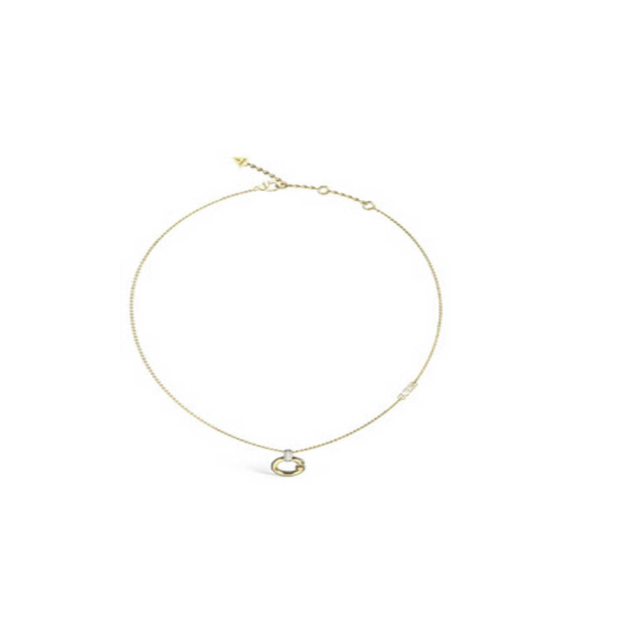 Ladies 16-18'' G Logo & Crystal Charm Necklace UBN04518YG