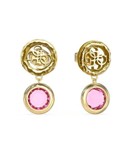 Ladies 4G Logo And Crystal Pendant Earrings UBE05098YGFC