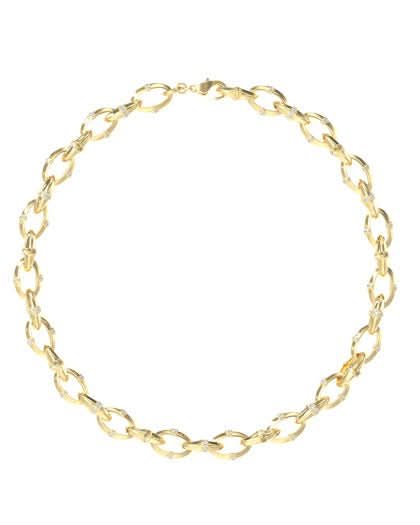 Ladies Bamboo Multi Links Necklace UBN05162YG