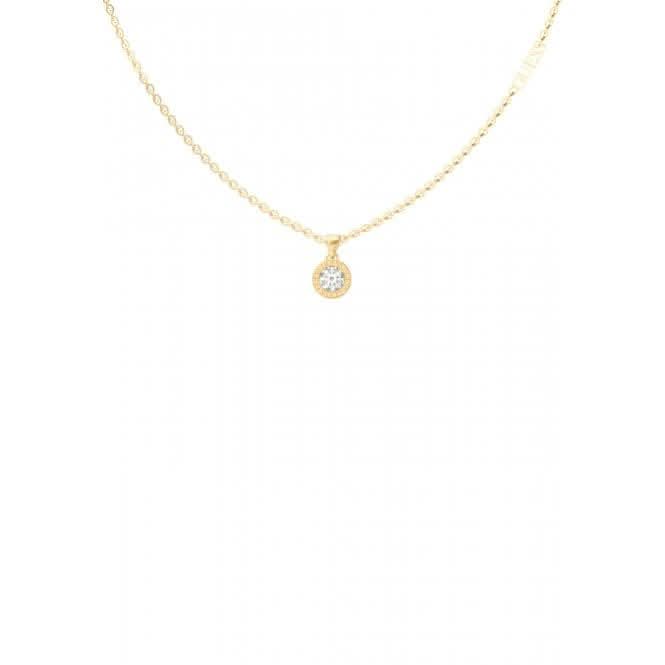 Ladies Gold Plated 16 - 18" Clear Crystal Charm Necklace UBN02245YGGuess JewelleryUBN02245YG