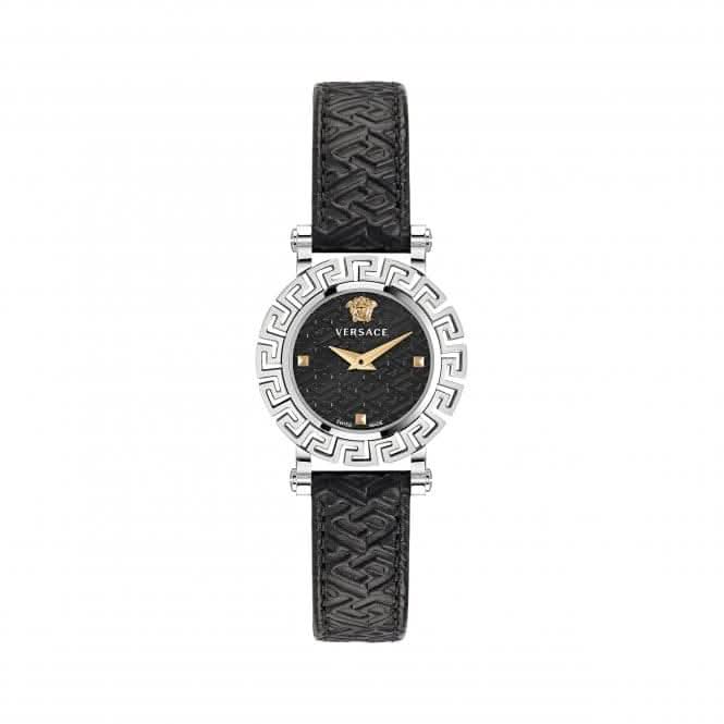 Ladies Greca Glam Stainless Steel Black Watch VE2Q00122