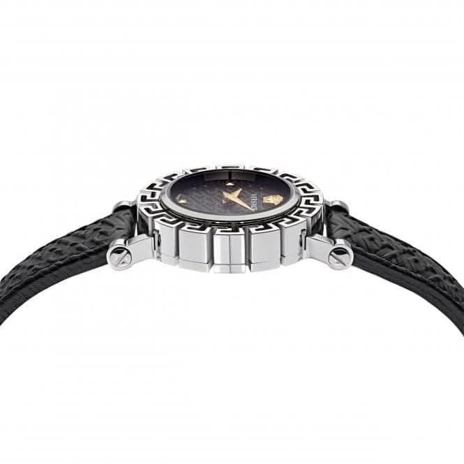 Ladies Greca Glam Stainless Steel Black Watch VE2Q00122Versace WatchesVE2Q00122