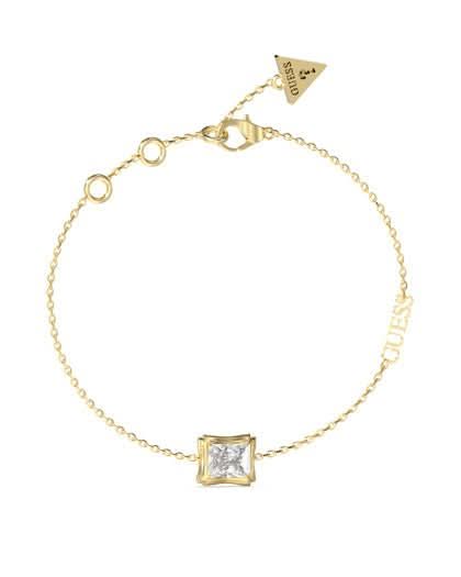Ladies Large Bamboo And Crystal Bracelet UBB05253YGLGuess JewelleryUBB05253YGL