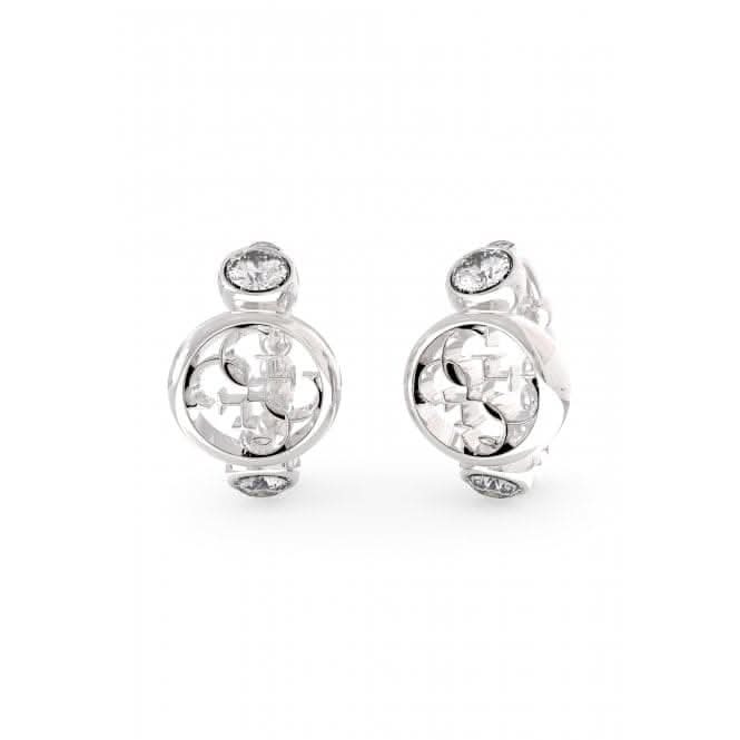 Ladies Perfect Illusion Silver Crystal Earrings UBE03373RHGuess JewelleryUBE03373RH