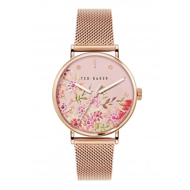 Ladies Phylipa Stainless Steel Rose Gold - Tone Watch BKPPHS237Ted Baker WatchesBKPPHS237UO