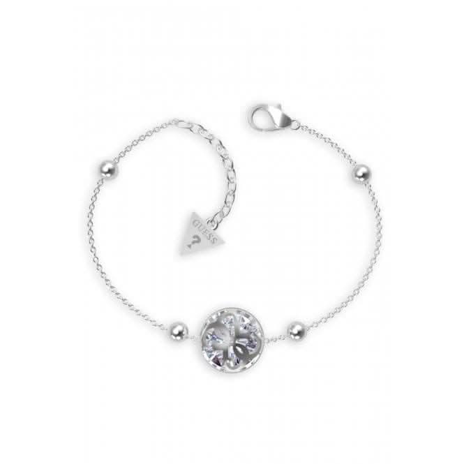 Ladies Rhodium Plated 4G Crystals Bracelet UBB01394RHL