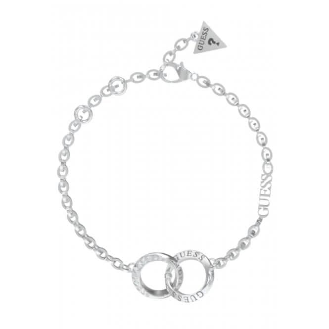 Ladies Rhodium Plated Mini Forever Links Bracelet UBB02187RHL