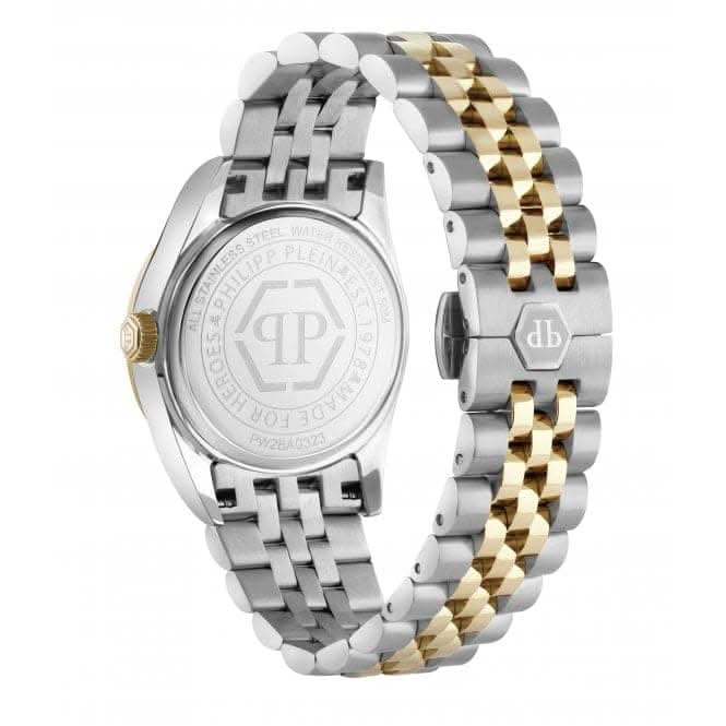 Philipp Plein Ladies Street Couture Date Superlative Gold Watch PW2BA0323