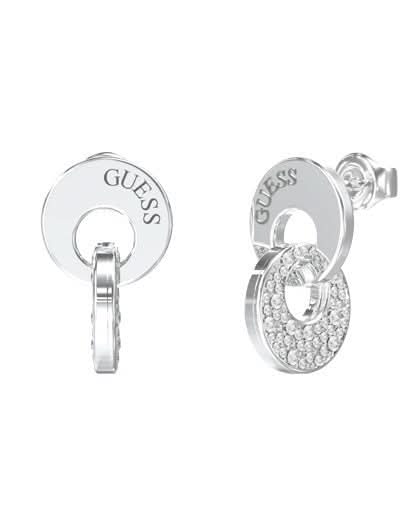 Ladies Two Links Pave Pendant Earrings UBE05221RH