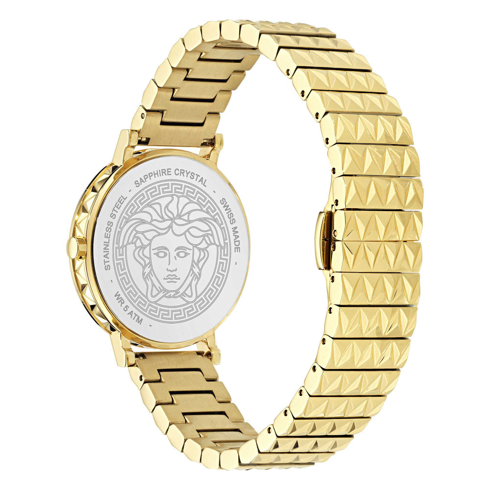 Versace Ladies Daedalus Black Guilloch Watch VE9A00524