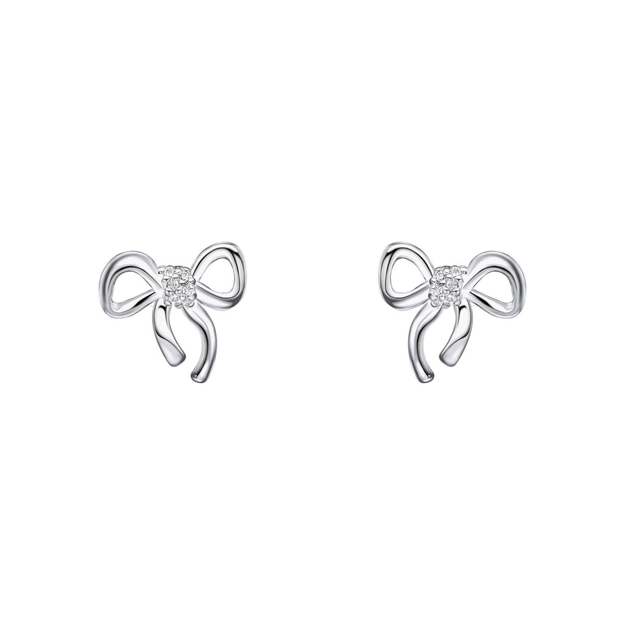 Laura Ashley Kids Ribbon Bow Earrings E6529C