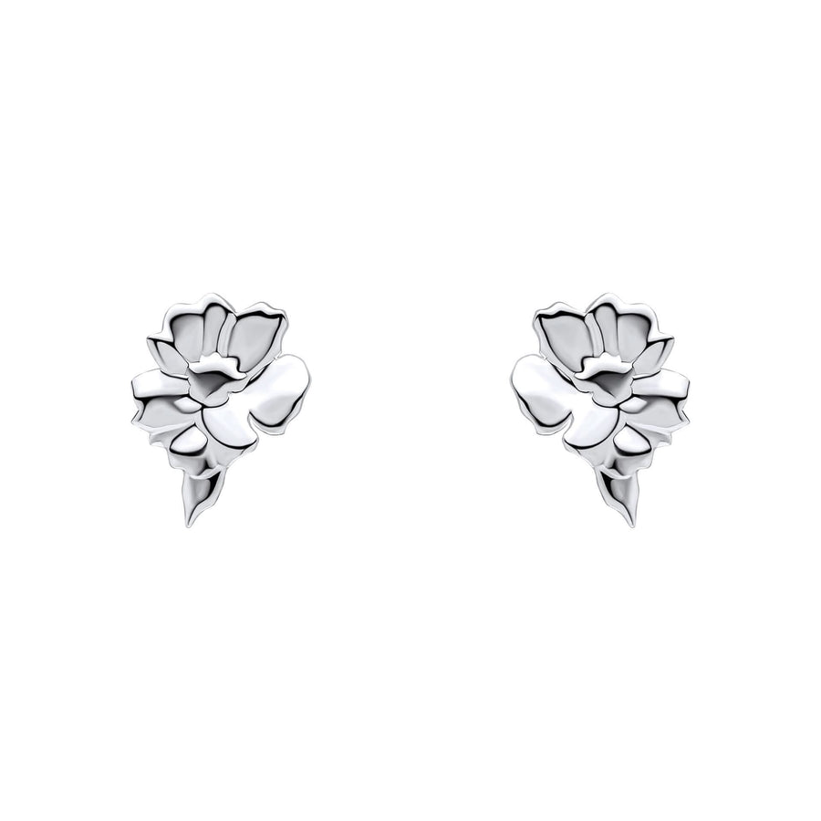 Laura Ashley Silver Plated Albertine Rose Earrings E6515