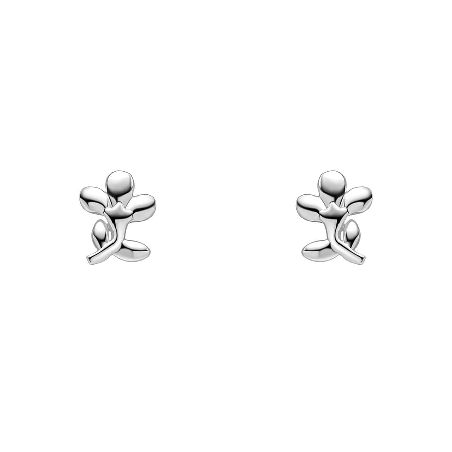 Laura Ashley Silver Plated Mini Albertine Rose Earrings E6516