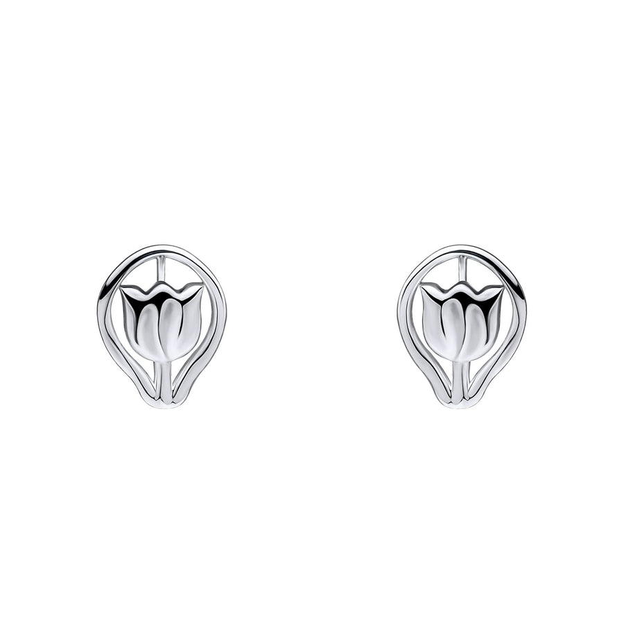 Laura Ashley Tulip Single Flower Earrings E6534