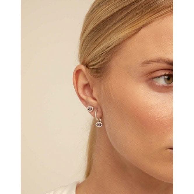 Leaky Stud Purple Faceted Crystal PiercingUNOde50PIE0011RSAMTL0U