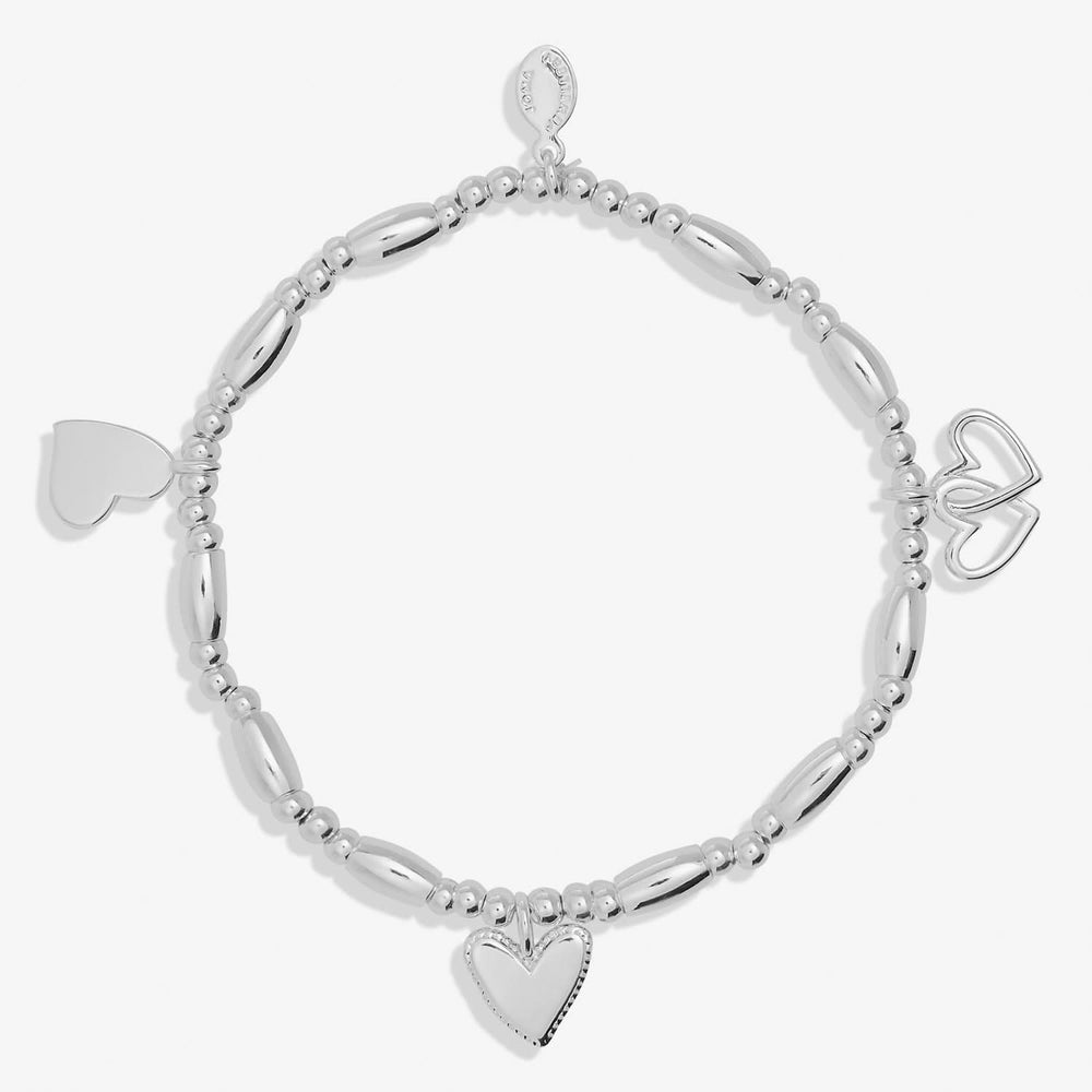 Lifes A Charm Love Silver Plated Bracelet 7854